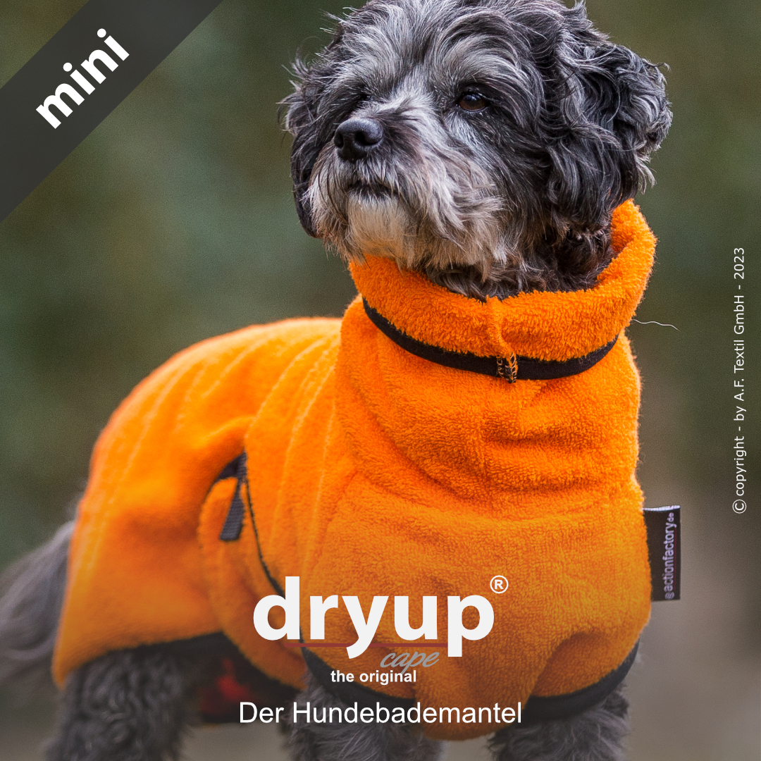 dryup® cape Mini CLEMENTINE - Der original Hundebademantel