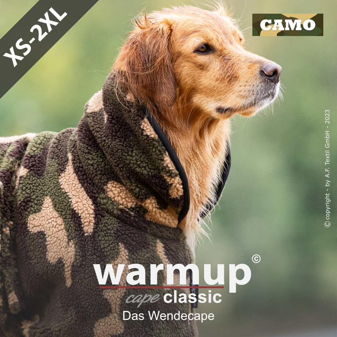 WARMUP© cape CLASSIC (Wende-Cape) CAMOUFLAGE