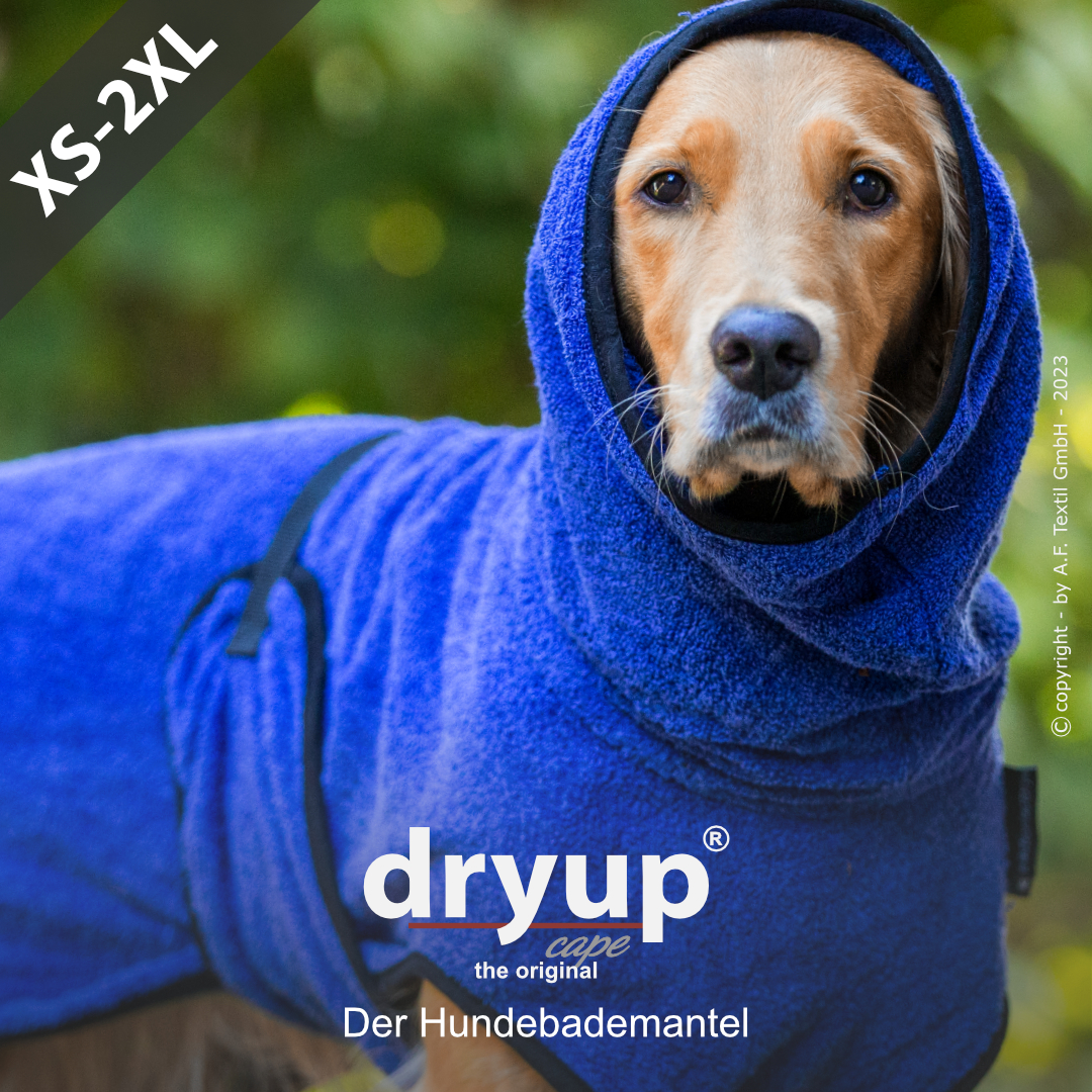 dryup® cape BLUEBERRY - The original dog bathrobe