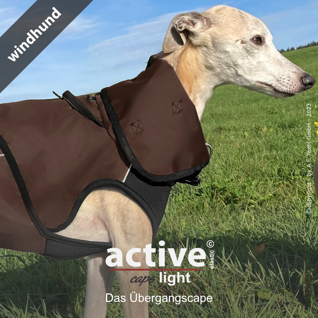 ACTIVE© cape ELASTIC Windhund BROWN